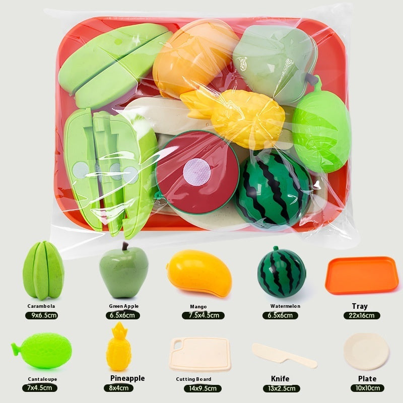 Children Play House Emulational Fruit Slicer Educational Toys