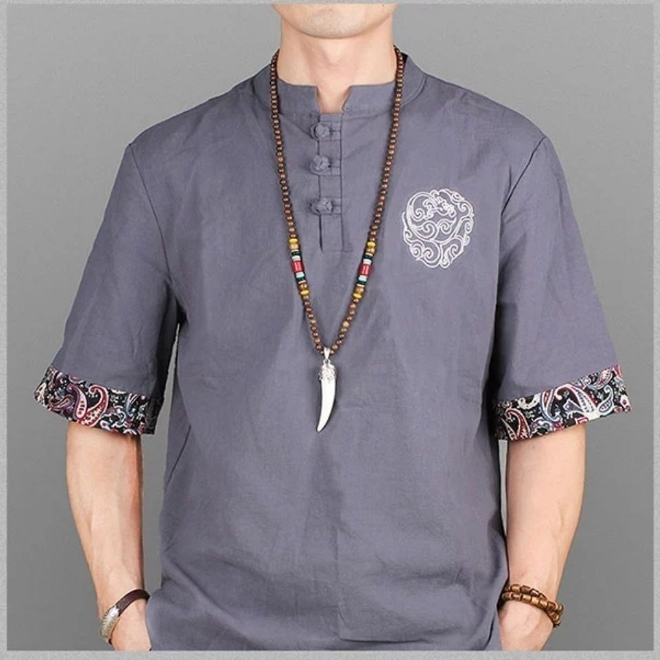 Retro Ethnic Sweater Chain Long Wooden Pendant