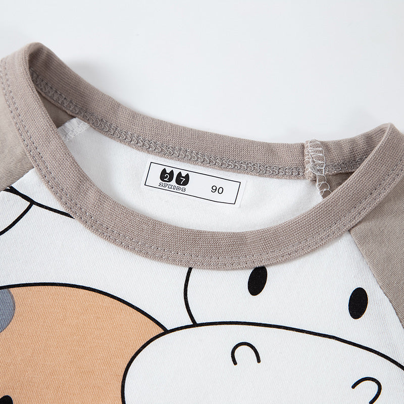 Pure Cotton Full Printed Cow Baby Summer