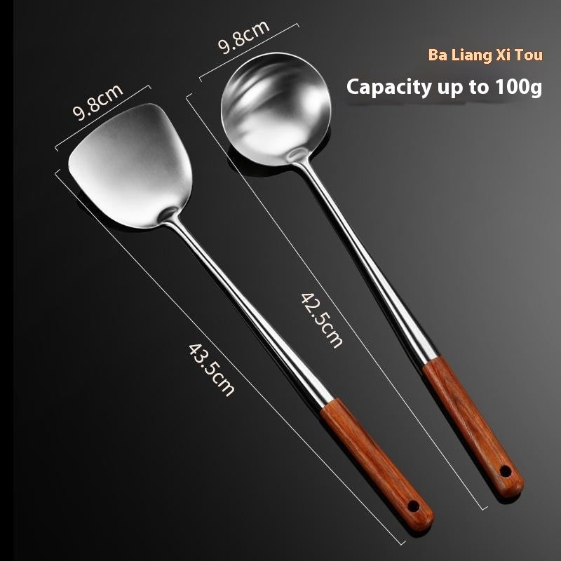 Extended Handle Rosewood 304 Stainless Steel Kitchenware