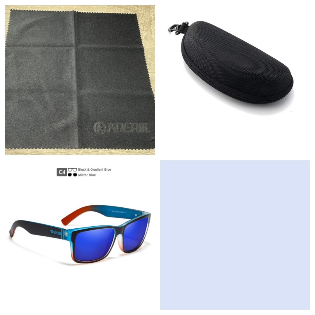Square Polarized Outdoor Sports Colorful Sunglasses