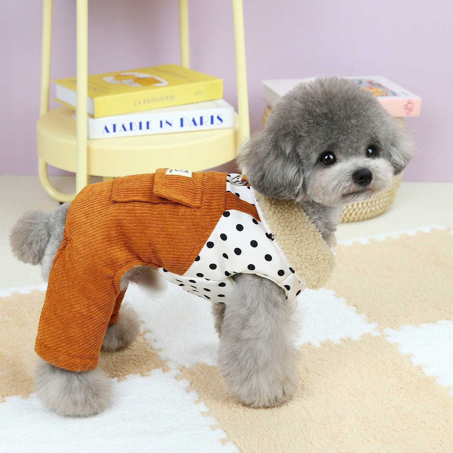 Thickened Small Dog Winter Four-legged Cotton Pet Clothes
