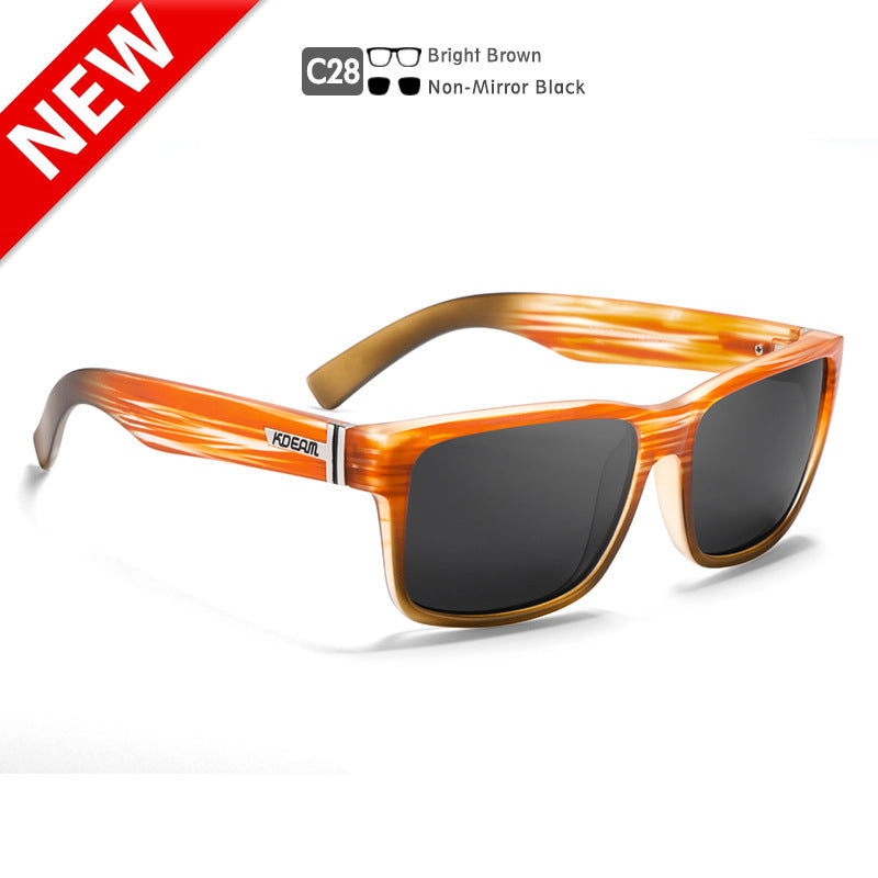 Square Polarized Outdoor Sports Colorful Sunglasses