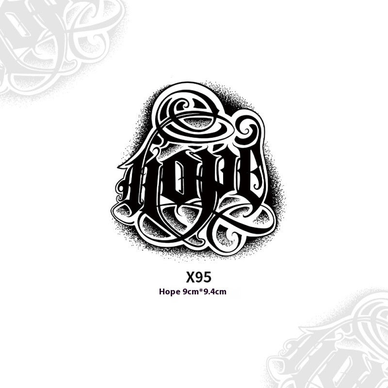 Fashion Pattern Hope This Juice Tattoo Sticker - EL CHEG
