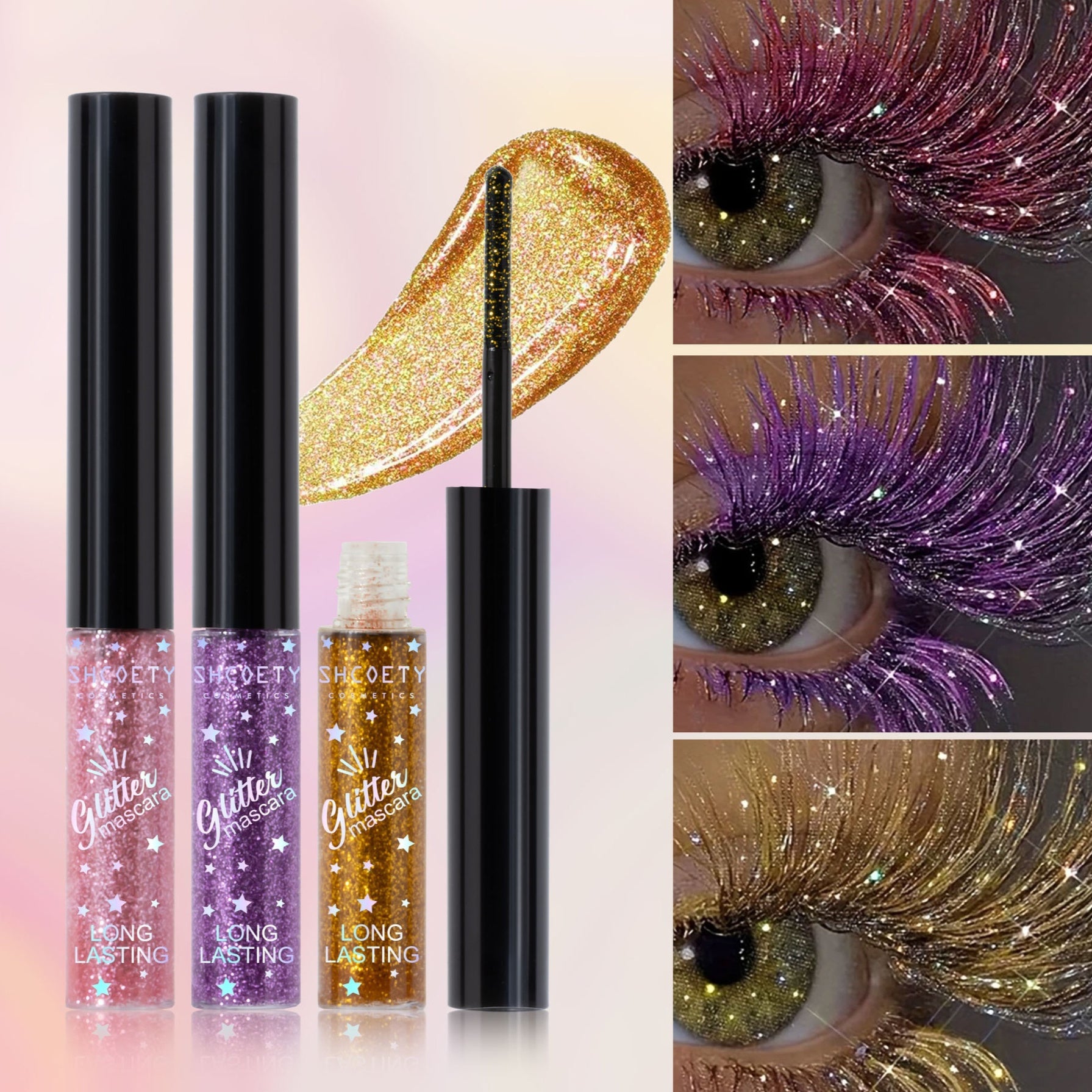 Color Mascara 5 Colors Waterproof Not Smudge - EL CHEG
