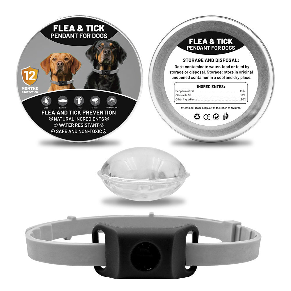 Pet Insect Repellent Button Collar Capsule Suit