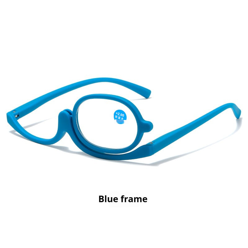 Single-side Rotating Makeup Presbyopic Glasses Ladies