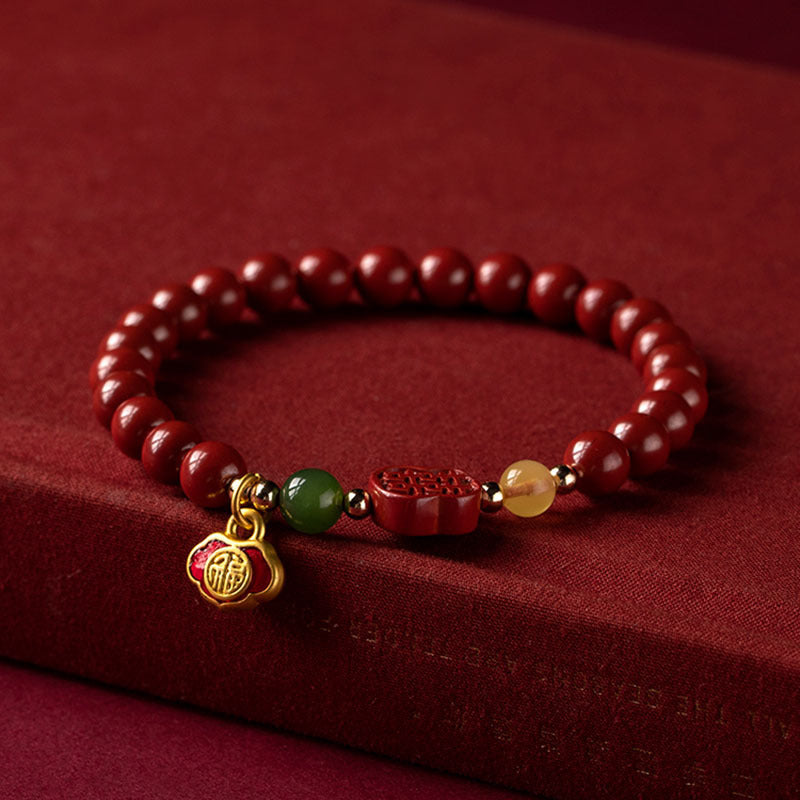 Raw Ore Emperor Sandstone Happy Eyebrow Bracelet For Women