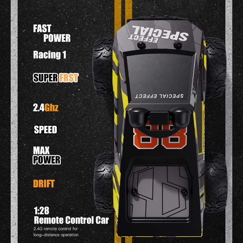 Remote Control Car With Camera Lights High-speed Drifting Car Boys' Toy.