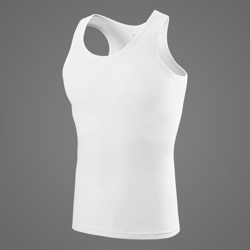Men's Pure Color Minimal Versatile Cotton Vest