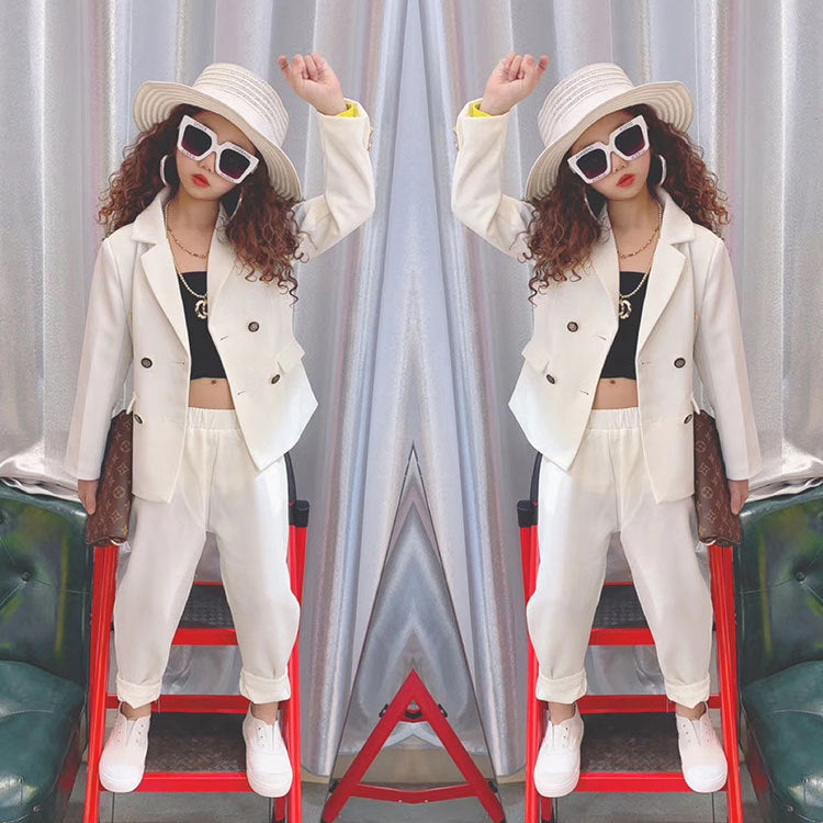 Autumn Models Suit Female T Stage Cool Suit Spring Flowers Male Fashion Foreign Model Performance Party Gift Season