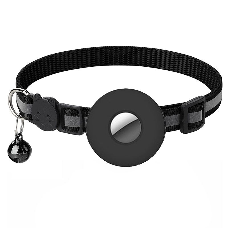 Airtag Pet Collar With Bell Reflective Adjustable Anti-lost Cat Dog Collar - EL CHEG