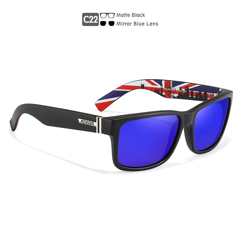 Square Polarized Outdoor Sports Colorful Sunglasses