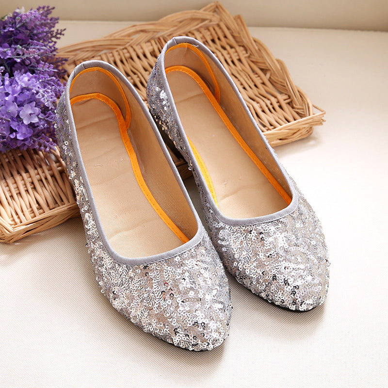 Old Beijing Women's Sequin Shoes Fashion Casual