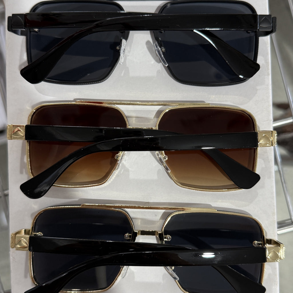 Square Toad-shaped Sunglasses Metal Punk Fashion