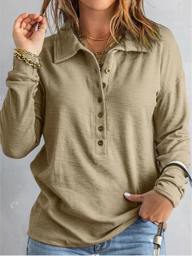 Long Sleeve Loose Casual Bottoming Top Autumn And Winter