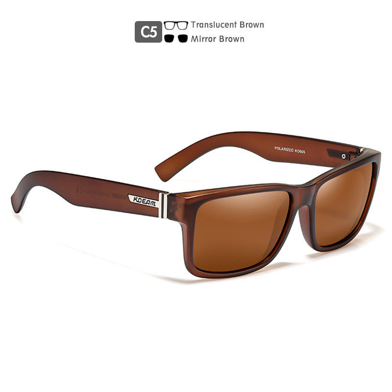 Square Polarized Outdoor Sports Colorful Sunglasses