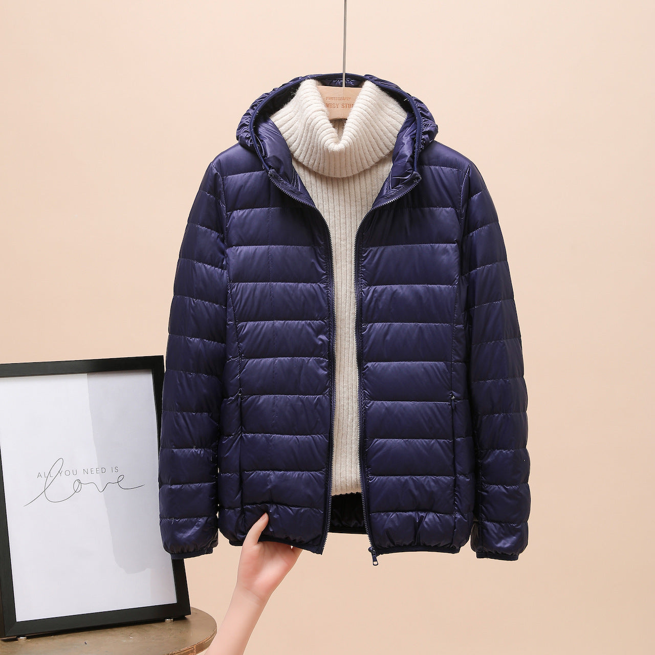 Down Jacket Women's Short Light And Thick