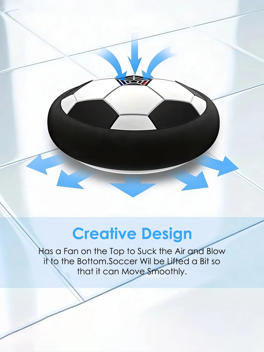 1pcs Floating Football Children's Interactive Football Electric Indoor Parent-child Interactive Sports Toys Creative Sports Toys - EL CHEG