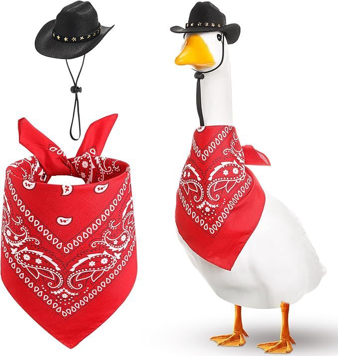 Western Cowboy Hat Saliva Towel Suit Garden Party