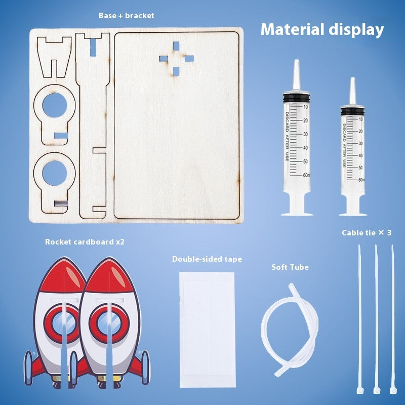 Homemade Rocket Aerodynamics Elementary School Student Scientific And Educational Toy