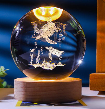 3D Constellation Crystal Ball Night Light Decoration - EL CHEG