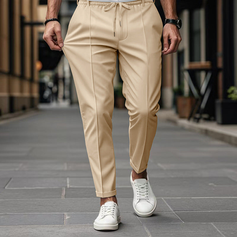 Men's Business Slim Fit Tapered Casual Pants