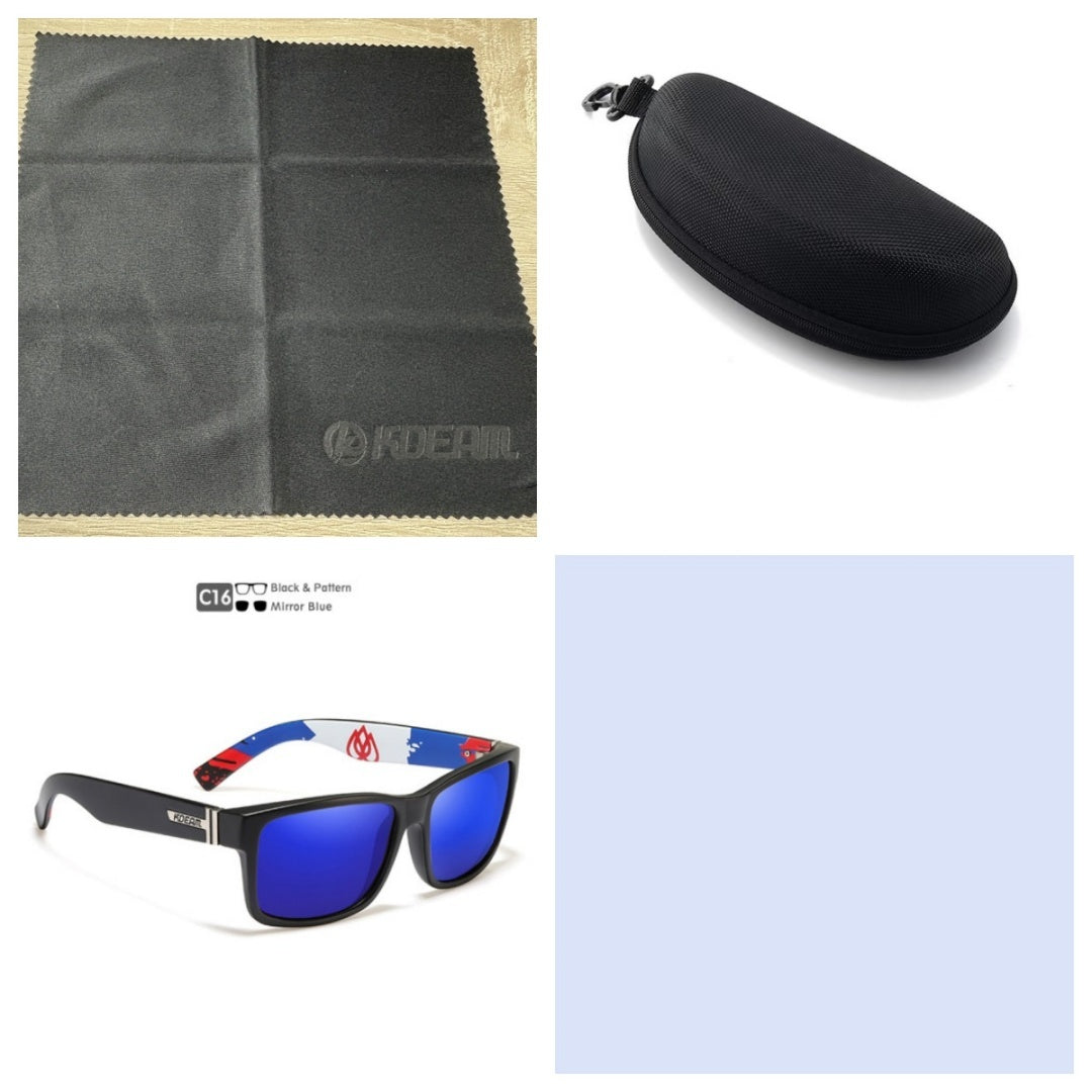 Square Polarized Outdoor Sports Colorful Sunglasses