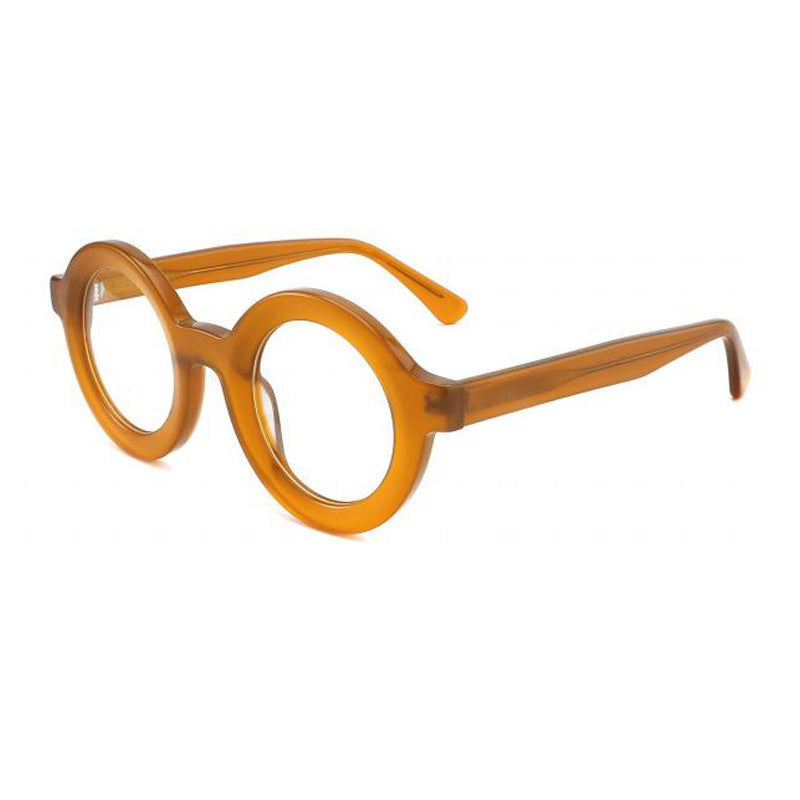 European And American Personalized Round Glasses Frame Trendy Thick Frame Retro