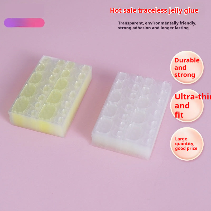 Fake Toe Nail Transparent Jelly Glue Waterproof Super Sticky Ultra-thin - EL CHEG