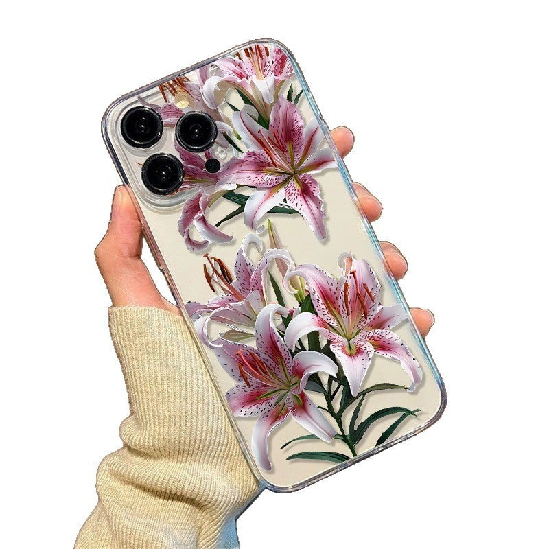 Versatile Flower Transparent TPU Phone Case