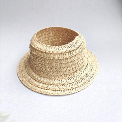 Straw Hat Automobiles Curtain Cloth Headwear Ear Leakage Baby Hat Air Top.