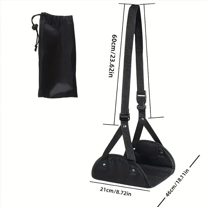 Adjustable foot hammocks for travel, car, airplane rest, office hanging, simple leg support foot pads, foot hammocks - EL CHEG