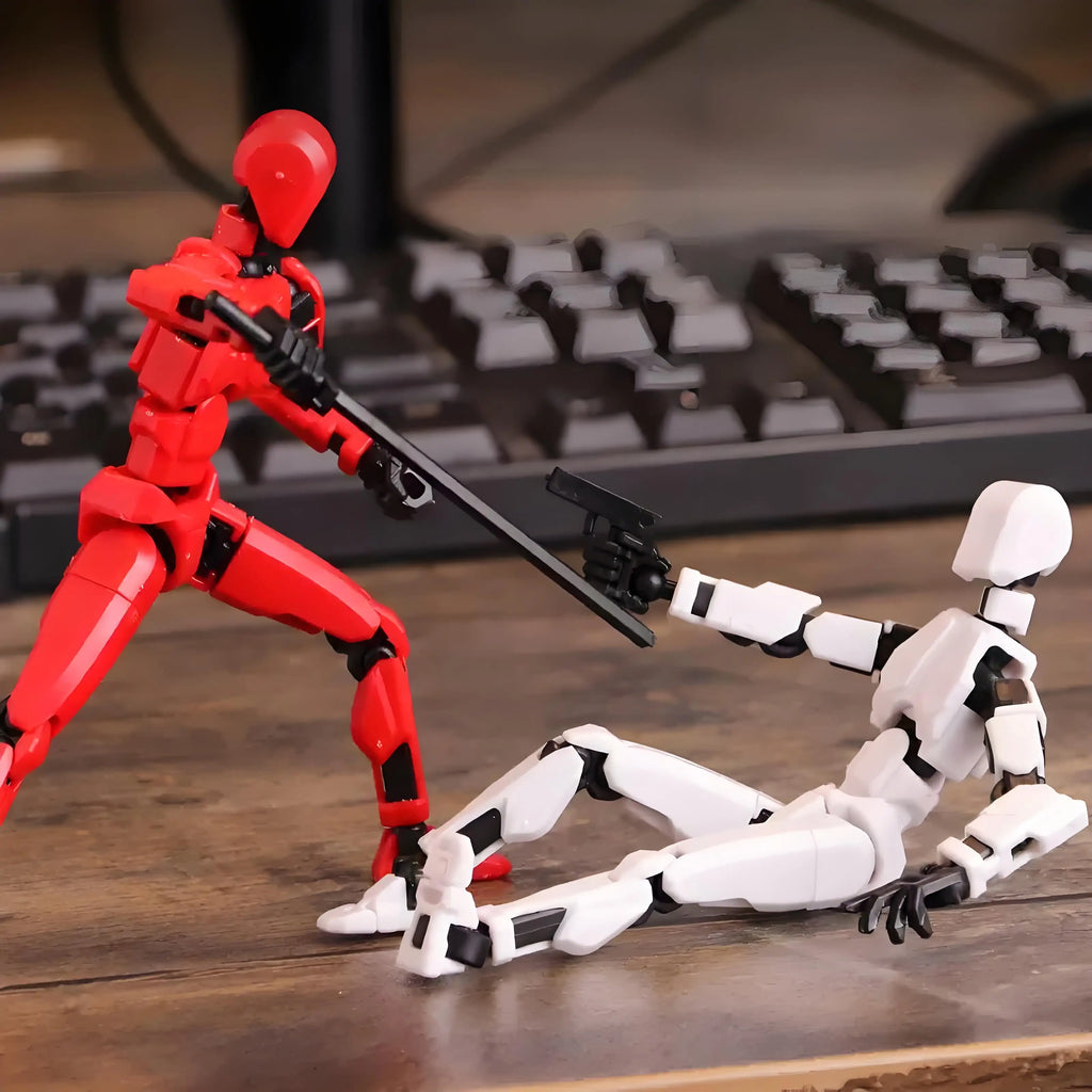 Multi-Jointed Movable Shapeshift Robot 3D Printed Mannequin Dummy 13 Action Figure Full Body Movable Robot Parent-Children Games - EL CHEG