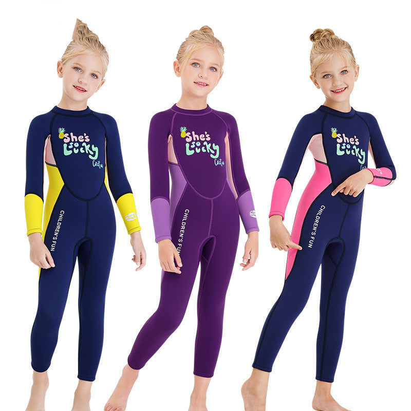 New Children's Swimsuit 2.5MM Warm Wetsuit