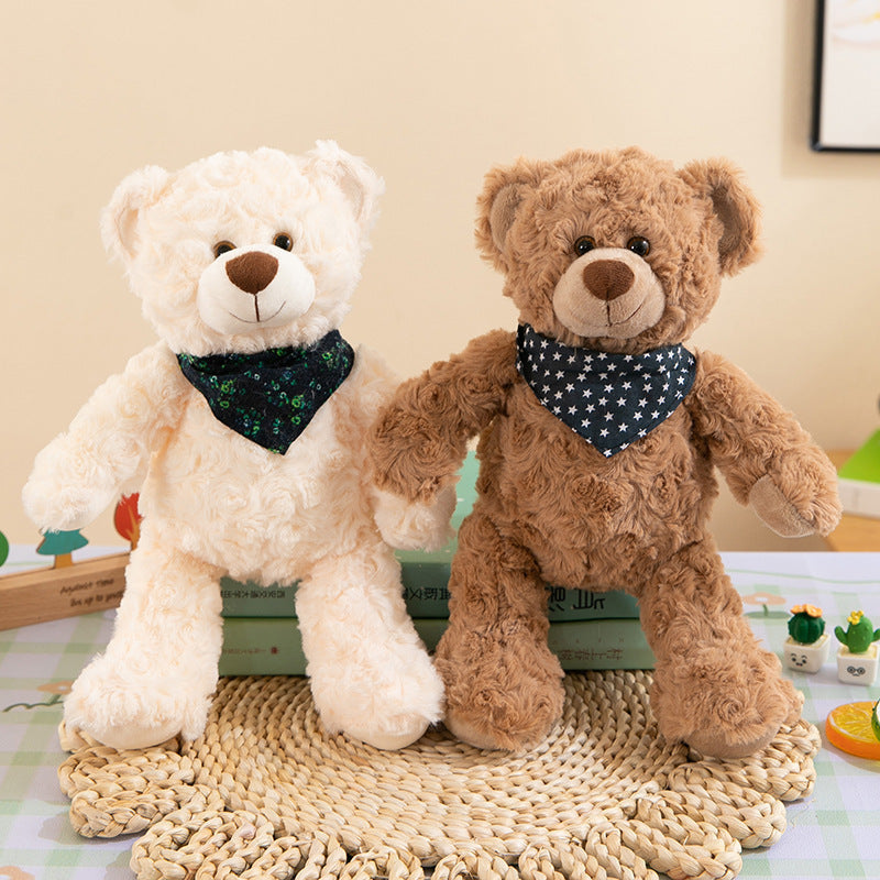 Holding Flower Bear Love Bear Plush Toy.