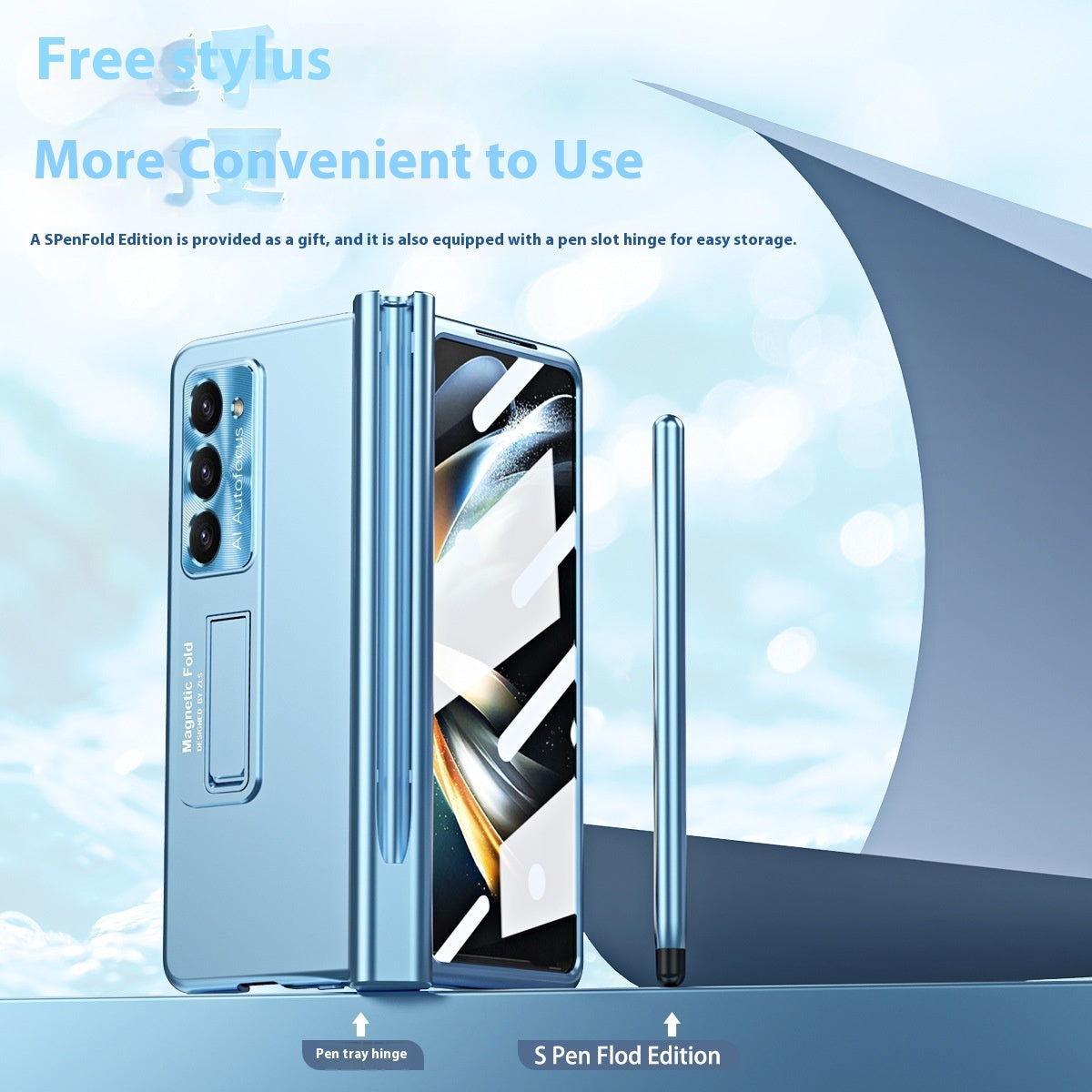 Magnetic Suction Decompression Hinge Zfold5 Bracket Phone Case