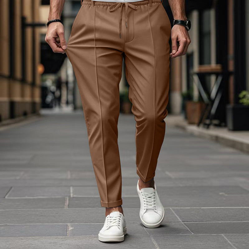 Men's Business Slim Fit Tapered Casual Pants