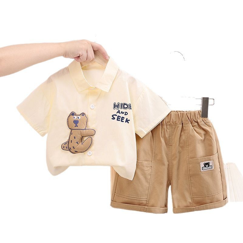 Personality Boy Trendy Thin Shirt Suit