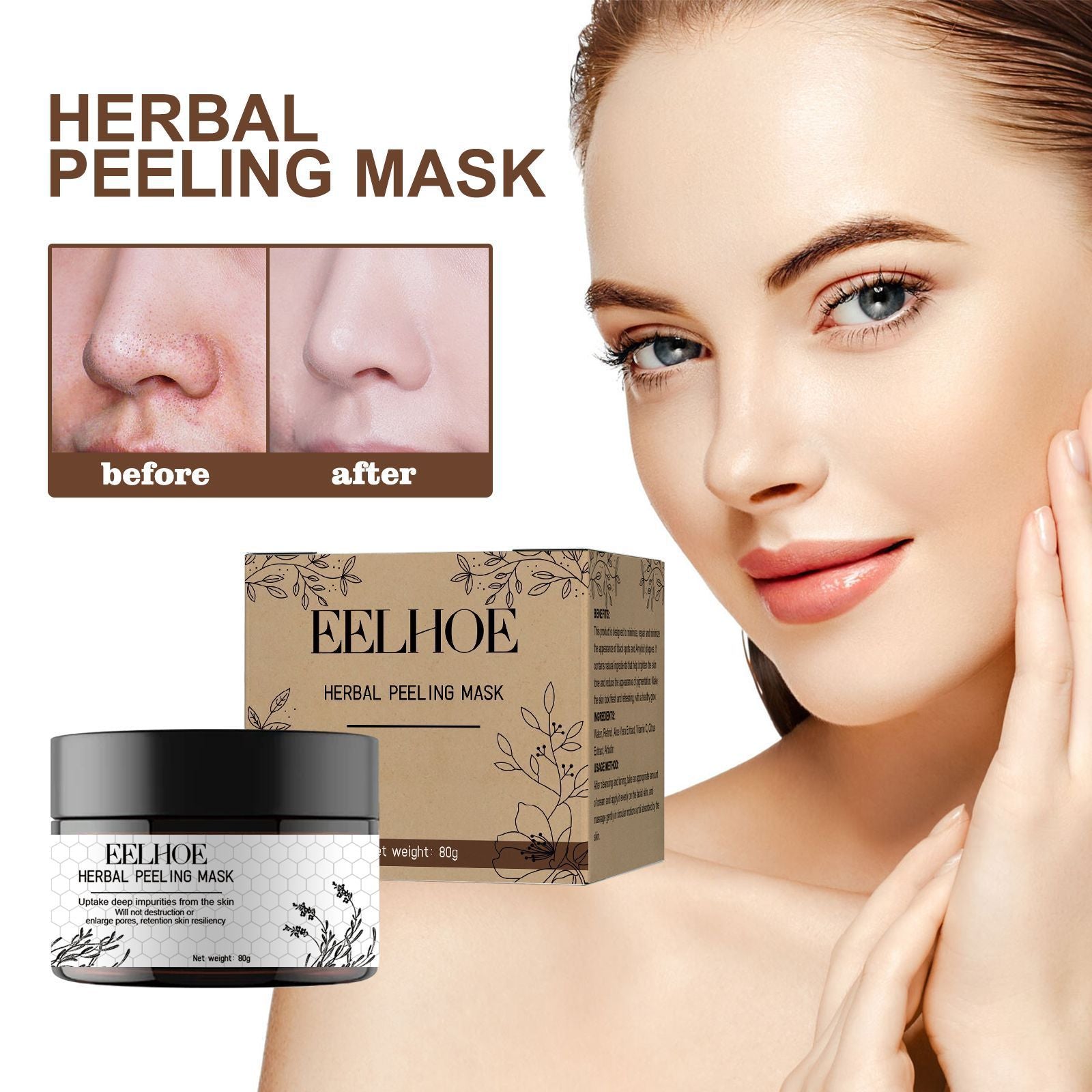 Tear And Pull Deep Cleansing Skin Nose Blackhead Firming Pores Nourishing And Hydrating Facial Mask