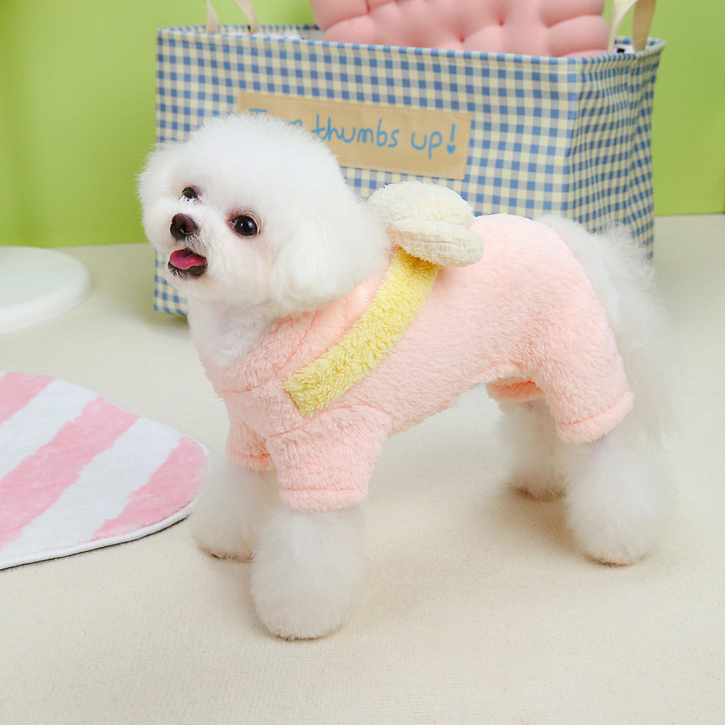 Small Dog Clothing Back Dog Four Legs Fluffy Jacket