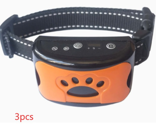 Dog Training Collar Waterproof Electric Pet Remote Control Rechargeable Dogs Trainer Bark Arrester With Shock Vibration Sound - EL CHEG