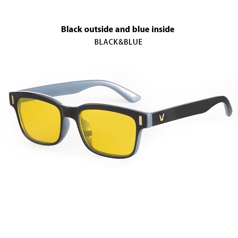 Retro Small Box Rice Nail Style Personalized Sunglasses With UV Protection