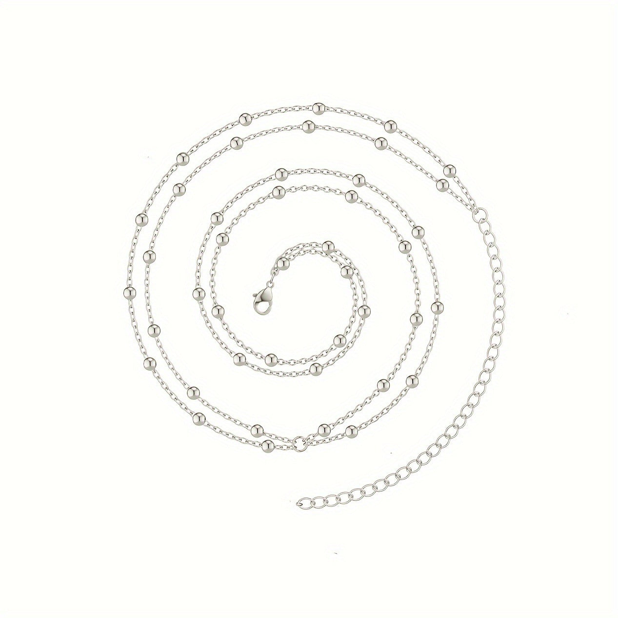 Personalized Fashion Waist Chain Double-layer Simplicity Round Beads Chain