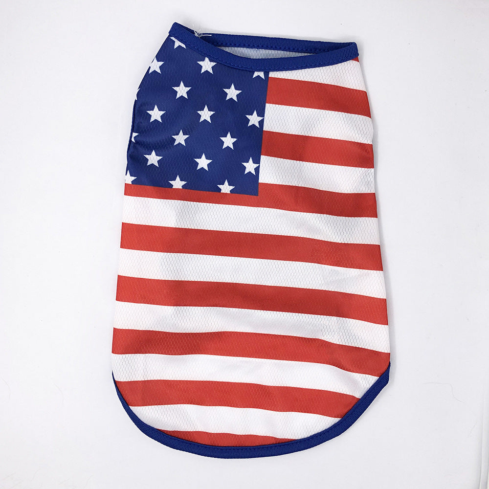 Independence Day Pet Thin Breathable Vest