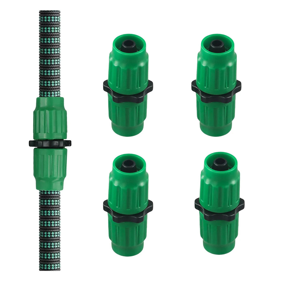 Expandable Garden Hose Repair Kit, Hose Connector Fitting for 5/8" 3/4" Hose Garden Hose Parts Connectors, Hose Repair Connector - EL CHEG