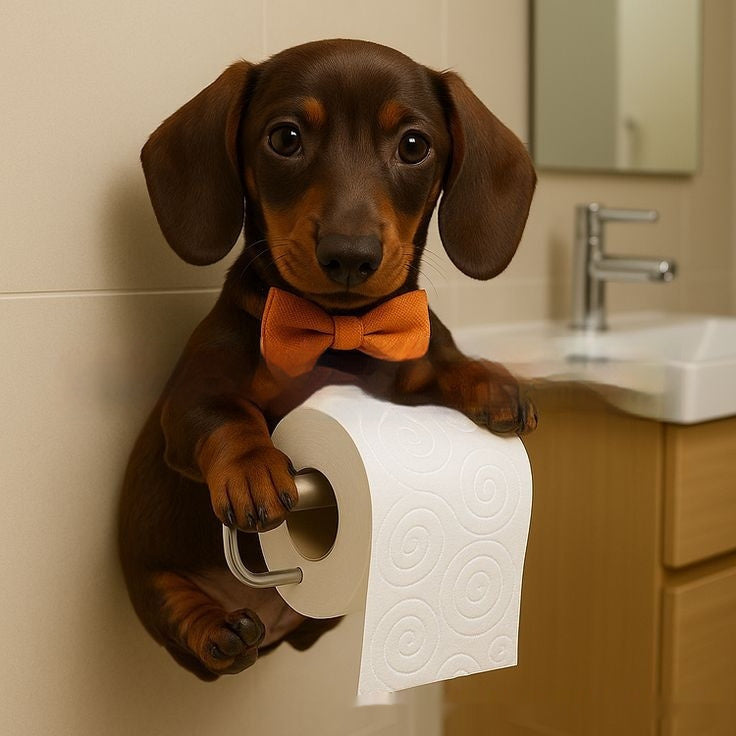 Crafts Statue Home Decoration Cute Dog Tissue Holder