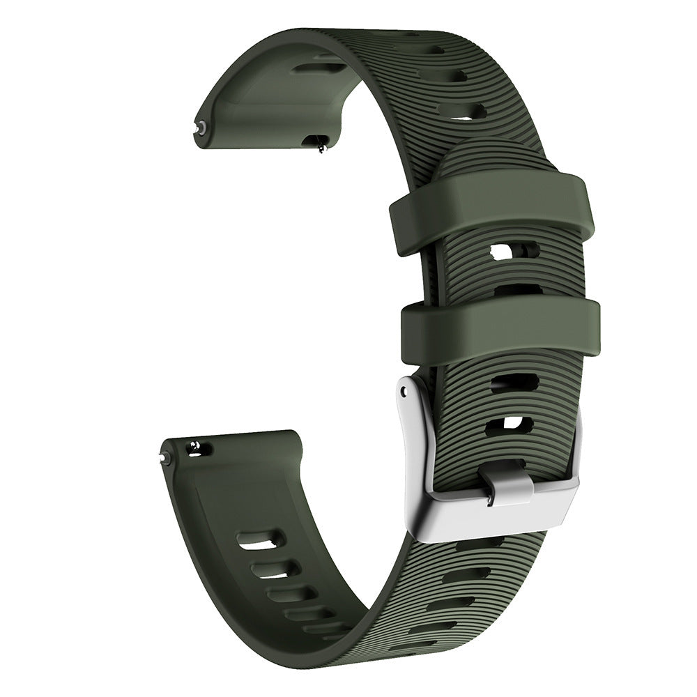 Universal Water Pattern Two-color Horizontal Pattern Silicone Buckle Strap