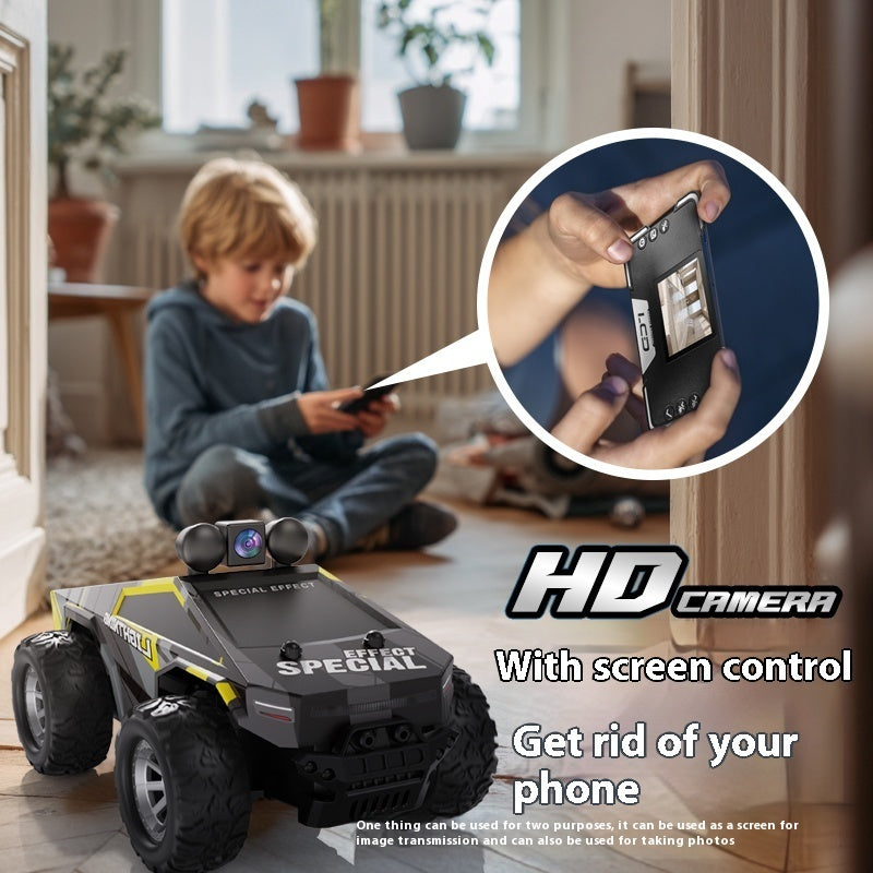 Remote Control Car With Camera Lights High-speed Drifting Car Boys' Toy.