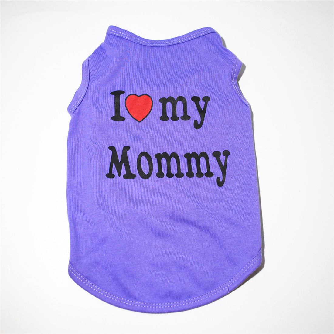 Pet Puppy Clothes Vest Classic Look Love Dad Love Mom